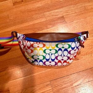 Coach Multicolor Logo Belt Bag